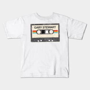 kurniamarga vintage cassette tape Gary Stewart Kids T-Shirt